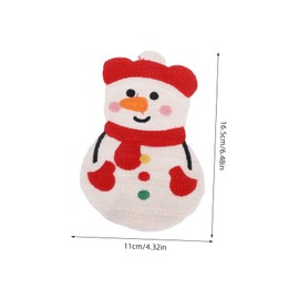 OSALADI Snowman Embroidered Patches Cute Christmas Appliques for Clothing Repair Bags and Holiday Decorations Handcrafted with Detailed Embroidery Simple Application for Festive Flair