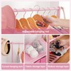 Vilaxing Kids Clothing Rack Bamboo with 2 Storage Baskets and