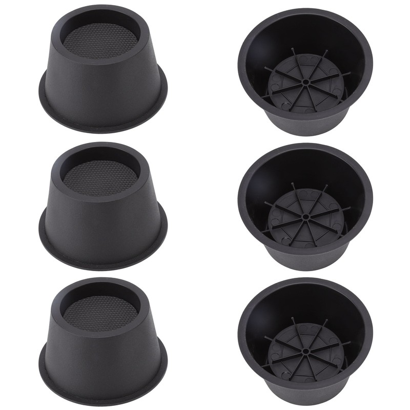 6Pcs Furniture Risers Round Plastic Furniture Lift Riser for Bed