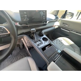 JF AUTO PARTS For 2021-2022 Toyota Sienna Carbon Fiber Gear Shift Panel And Shift Knob Cover