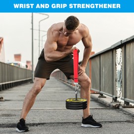 Arm Wrestling Training Strap Belt Forearm Exercise Equipment Strengthener Arm Wrist Trainer for Free Weight Workout Exerciser