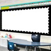 Scallop Border Decals Peel and Stick Vinyl Black Wall Stickers