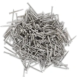 Design61 Round Head Nails 1.6 x 20 mm Nickel-Plated Iron 100 g (Approx. 300 Pieces)