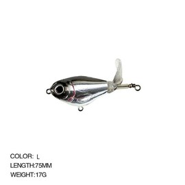 Whopper Plopper 75mm 17g Topwater Rotating Wobbler Crankbait Lure - 21 colors - Color: L