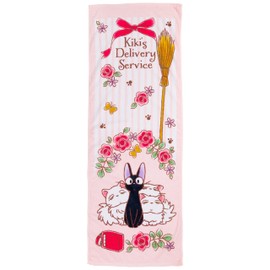 Marushin 1065003700 Bath Towel for Kids, Ghibli, Kiki's Delivery Service, Jiji, Beach, Sea, Pool, Summer