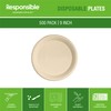 Responsible Products 9 inch Round Plates, Tree-Less™ Compostable Molded Fiber