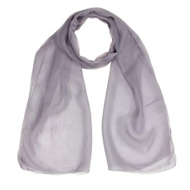 mytoptrendz® - Chiffon Scarf Plain for Women Silky Soft Lightweight Neck Scarf Wrap Headwrap Girls Headscarf Sheer Wrap scarves & wraps Fashion Accessories for Ladies, Bridesmaid, Evening (Grey)
