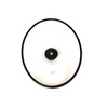 7QT Oval Glass Lid with Silicone Ring Replacement for Hamilton