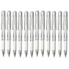 uni-ball Signo Broad Metallic UM-153 Pen - White, Pack of