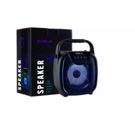 RiseBass Portable Mini Bluetooth Speaker USB/SD/FM Radio, Flashing Disco Party Lights