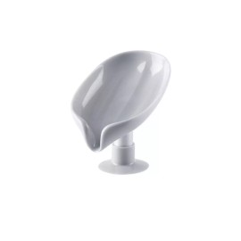 Unbranded Leaf Shape Soap Box Drain Soap Holder, White, Gray, Pink