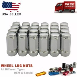 TJ 20PC 9/16-18 CHROME BULGE ACORN LUG NUTS 1.77'' DODGE RAM 1500 DURANGO RAIDER