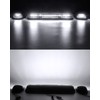 Partsam 3pcs Smoke Cover Lens White 30 LED Cab Marker