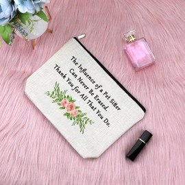 Pet Sitter Appreciation Gifts Makeup Bag Thank You Gifts for Dog Sitter Pet Lover Gifts Dog Walker Gift for Women Birthday Gift for Pet Owners Christmas Thanksgiving Day Gift Travel Cosmetic Pouch