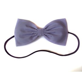 EmilyRose Couture Solid Color Jewel Tone Essentials Hair Bow Collection (Headband, Lavender)