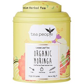 Tea People Organic Moringa, 50 g Loose Tea Caddy