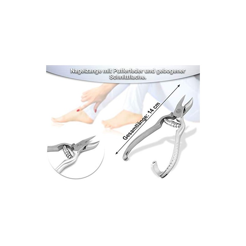 Nagelzange 14 cm aus EXELLENT-Solingen mit Pufferfeder