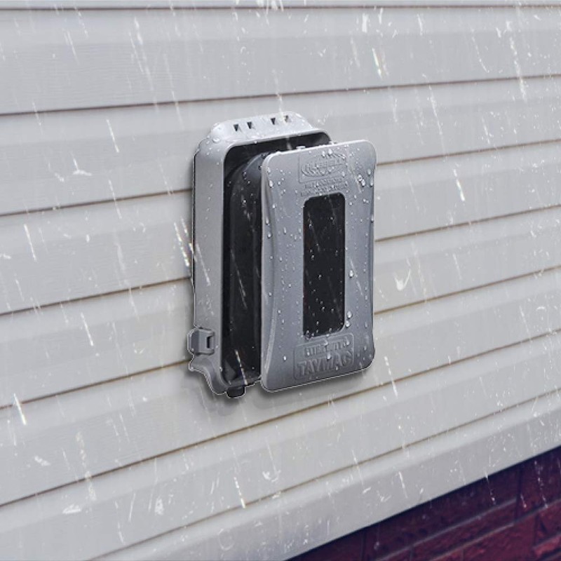 TAYMAC ML500 Single-Gang Mount 16-in-1 Flat Nonmetallic Weatherproof Vertical/Horizontal, 1-Pack,