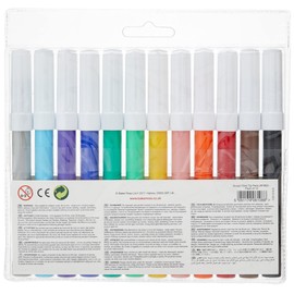 Broad Tip Marker Pens Value Pack for Children to Draw and Colour-in Arts and Crafts (Pack of 12)