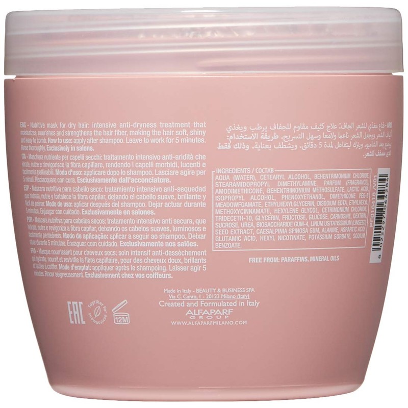 Alfaparf Milano Semi Di Lino Moisture Nutritive Mask, Colourful, 500