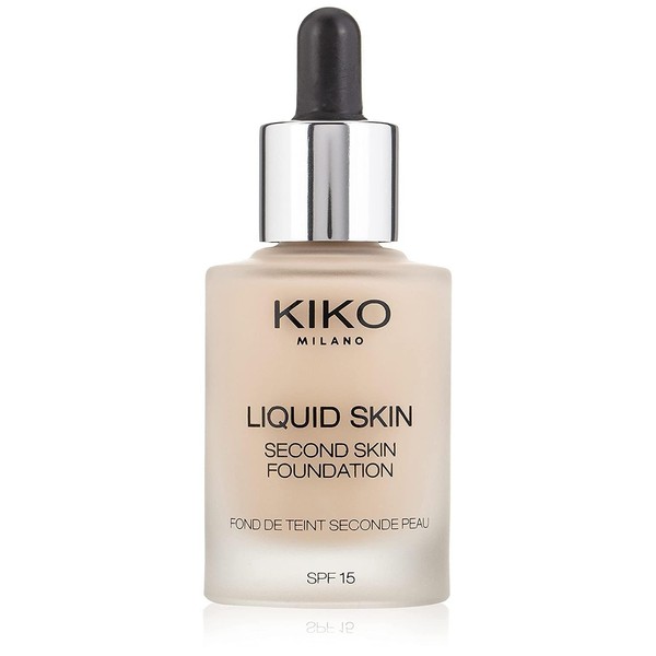 KIKO Milano Liquid Skin Second Skin Foundation 01 | Fondotinta Fluido Effetto Seconda Pelle