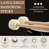 Wooden Drum Sticks, Pair of Drumsticks with Wooden Handle, Marching