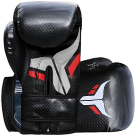 Mytra Fusion Boxing Gloves for Men, Women & Junior Training, Punching Bag, Sparring, Kickboxing, Fighting, Muay Thai, Bag Gloves (Black, 6-OZ)