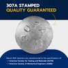 1/2" x 12" (25 Pack) Galvanized Carriage Bolt Kit Grade