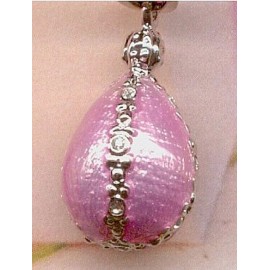 Museum Reproductions Jeweled Egg Pendant Necklace - Inspired by Louis Comfort Tiffany