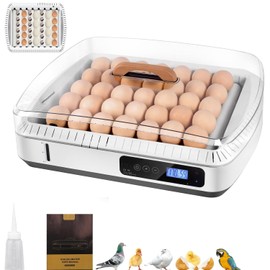 HOWOOIUA 35 Large Egg Incubators with Automatic Egg Turning, Accurate Humidity and Tempo Control, 360° View Automatic Water Addition Poultry Incubator for Hatching Chicken Duck and Quail Incubator