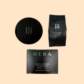 Hera NEW 헤라 블랙쿠션 파운데이션 본품15g+리필15g (SPF34/PA++) (옵션 선택) NEW Hera Black Cushion Foundation Main Product 15g + Refill 15g (SPF34/PA++) (Option Select)