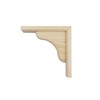 UTALIND 2 Pcs DIY Wooden Shelf Brackets, 5.83" x 5.83"