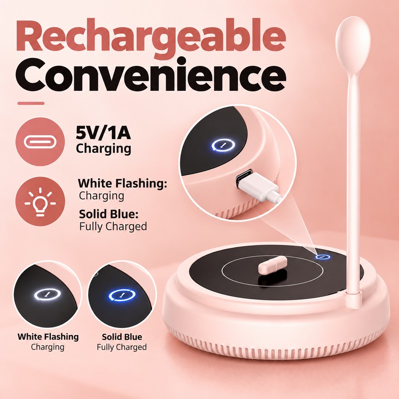 Rechargeable Magnetic Milk Mixer for Baby Formula & Coffee –