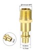 sourcing map High-Flow Plug, Brass Quick Coupler Plug Air Hose