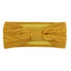 Ladies’ Knitted Headband with Bow and Cable Pattern - Girls’