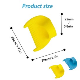 4Pcs Sewing Needle Gauge Measuring Tool, 3/4mm Stitch Spacer & Finger Ruler for Leathercraft, Quilting, DIY – Stitching Guide Quilting Aids for Equal Stitches (Tailors & Crafters)