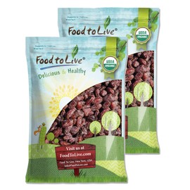 Food to Live Organic California Medjool Dates, 15 Pounds – Soft & Juicy Nature's Candy. Non-GMO Whole Dry Fancy Dates with Pits. Perfect Snack. Unsweetened, Unsulphured. Vegan, Kosher, Fruits in Bulk