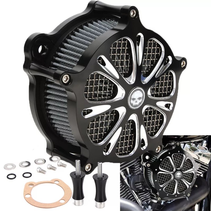 TWOM Air Cleaner Intake Filter For Harley Touring Road King