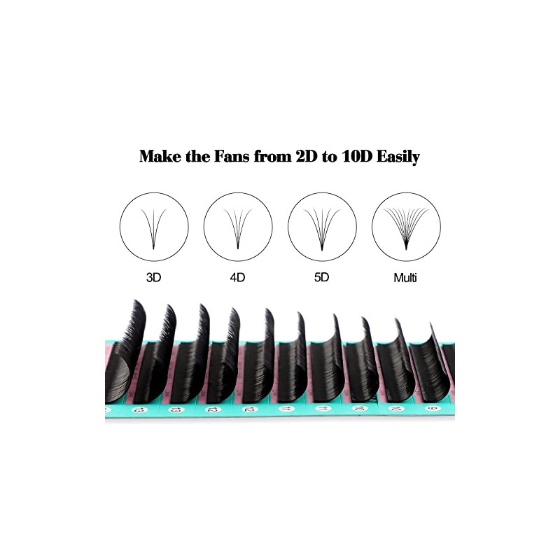 VAVALASH Eyelash Extension Supplies B Curl 0.05 Rapid Volume Lash