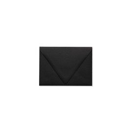 LUXPaper A6 Invitation Envelopes for 4 5/8 x 6 1/4 Cards in 80 lb. Midnight Black, Printable Envelopes for Invitations, with Moistenable Glue, 50 Pack, Envelope Size 4 3/4 x 6 1/2 (Black)