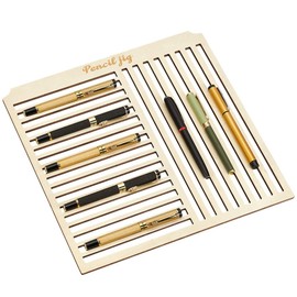 BENECREAT 11.8x11.8inch Laser Engraving Jig for Pencils & Pens, Wood Engraving Tool with Precise Positioning, Sturdy Fixation & Wide Compatibility, Square Design for Creative Makers & Custom Engravers