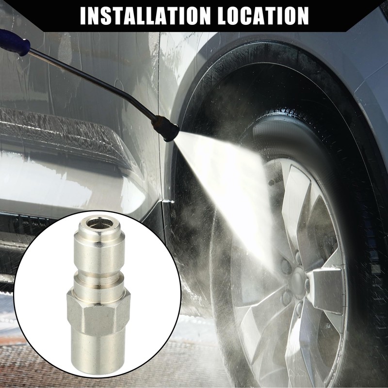 Hihaha Pressure Washer Coupler/Outer Washer Gun Adapter Universal for Car/Durable