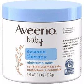 Aveeno 2 Pack Aveeno Baby Eczema Therapy Nighttime Relief Balm, 11 0z,Each  Free Ship!!