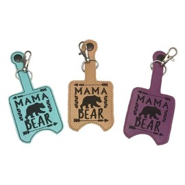 Mama Bear Hand Sanitizer Holder Key Fob