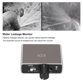 Underground Water Leak Detector, Water Pipe Leakage Monitor, Water Leak Detection, Water Pipeline Leak Detector, Water Pipeline Detection Tool with Headphones for Repair of Construction Pipelines