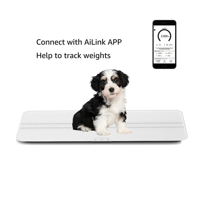 unipaws Digital Pet Scale MAX 220lbs with Bluetooth App, Medium-Small