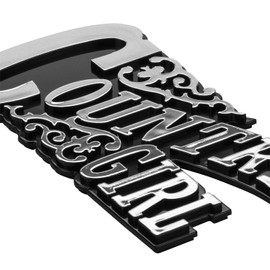 Pilot Automotive IP-3177 Easy Stick-On Country Girl Emblem, 1 Pack