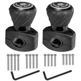 Spurtar Steering Wheel Knob Spinner, 2Pack Universal Car Suicide Knob Power Handle Spinner Fit for Cars, Truck, Forklift, Mower, Tractor, Boat, Golf Cart – Black