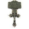 WJH Pewter Pardon Cross Crucifix Visor Clip, 2 7/8 Inch