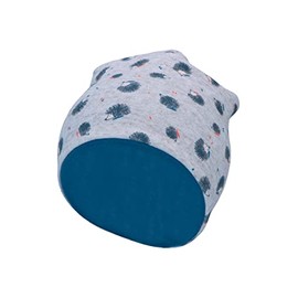 Sterntaler Boys Slouch Beanie Hedgehog Hat, lightgrey